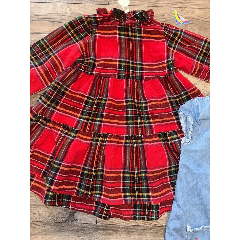 Girls Clothes Lot size 2-3T 6 Piece Pants Dresses Hoodie